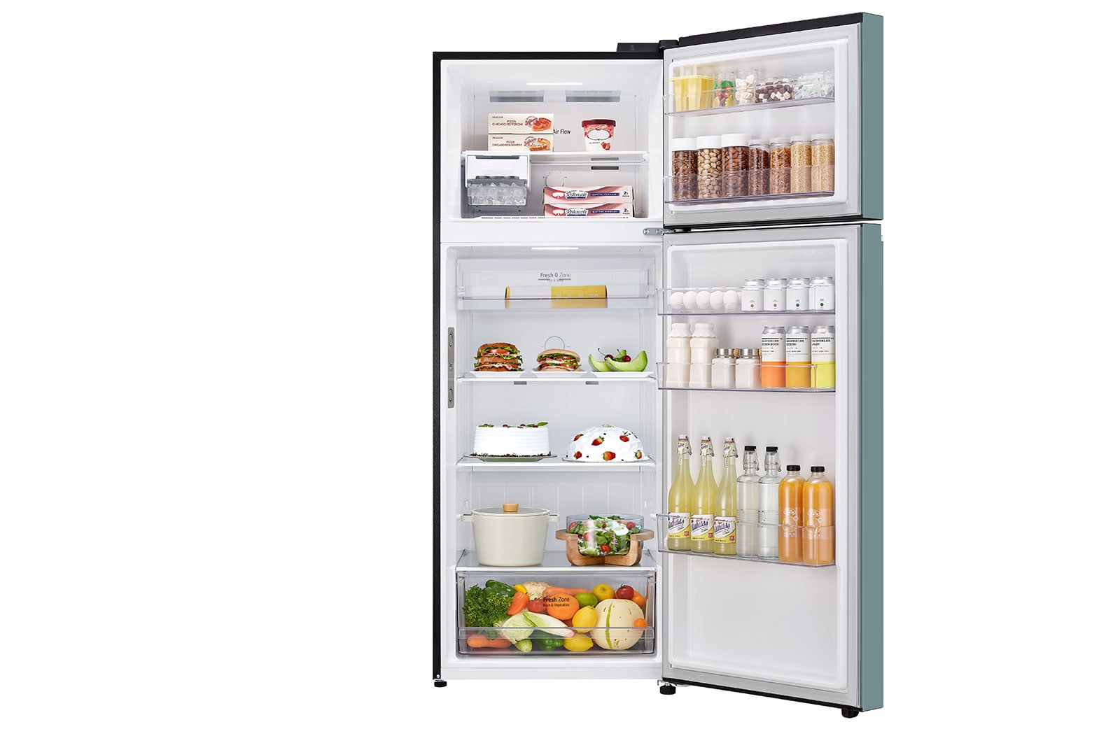 LG  493L Top Freezer Fridge in Clay Mint Finish, GN-B452PMFK