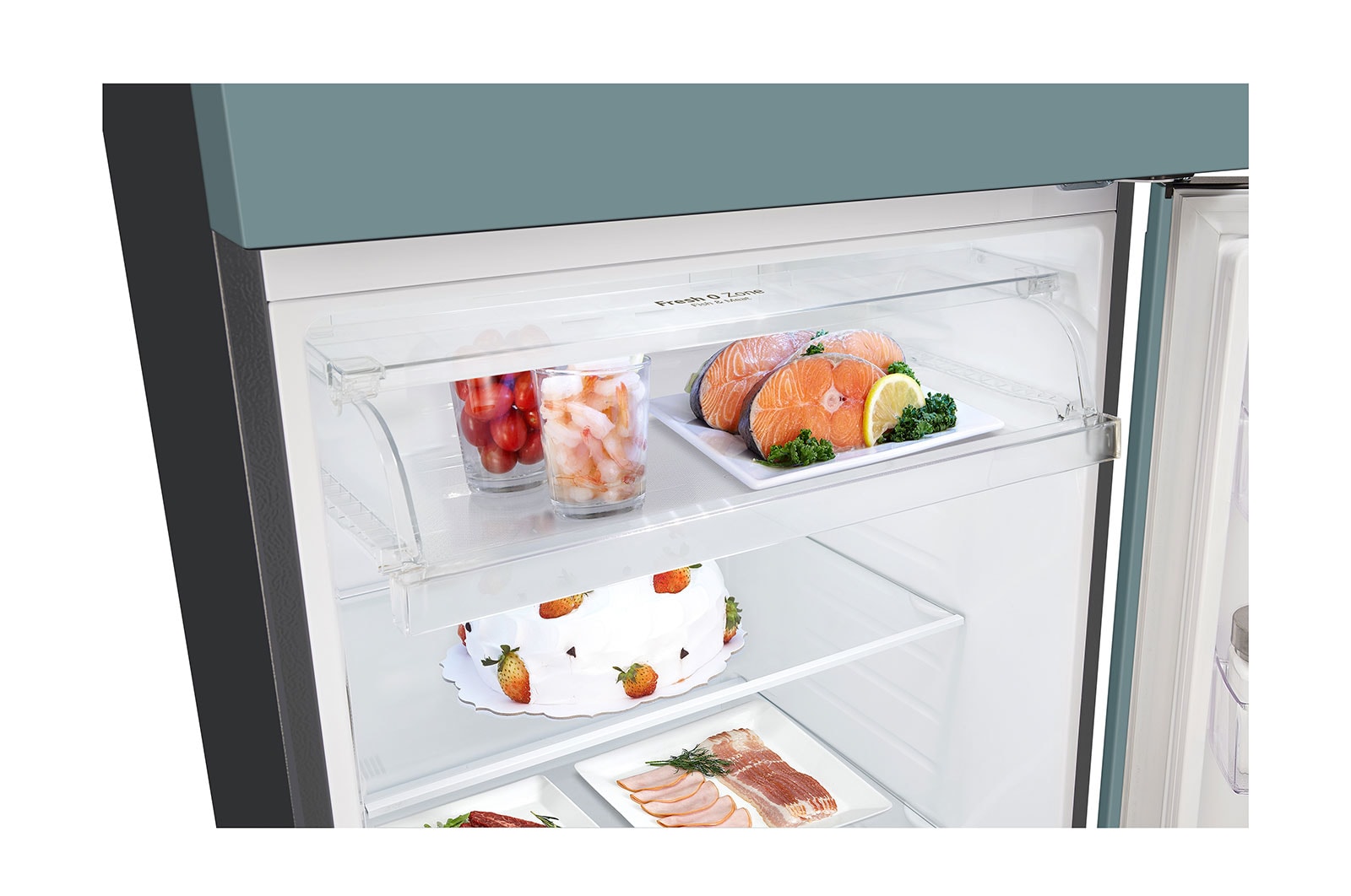 LG  493L Top Freezer Fridge in Clay Mint Finish, GN-B452PMFK