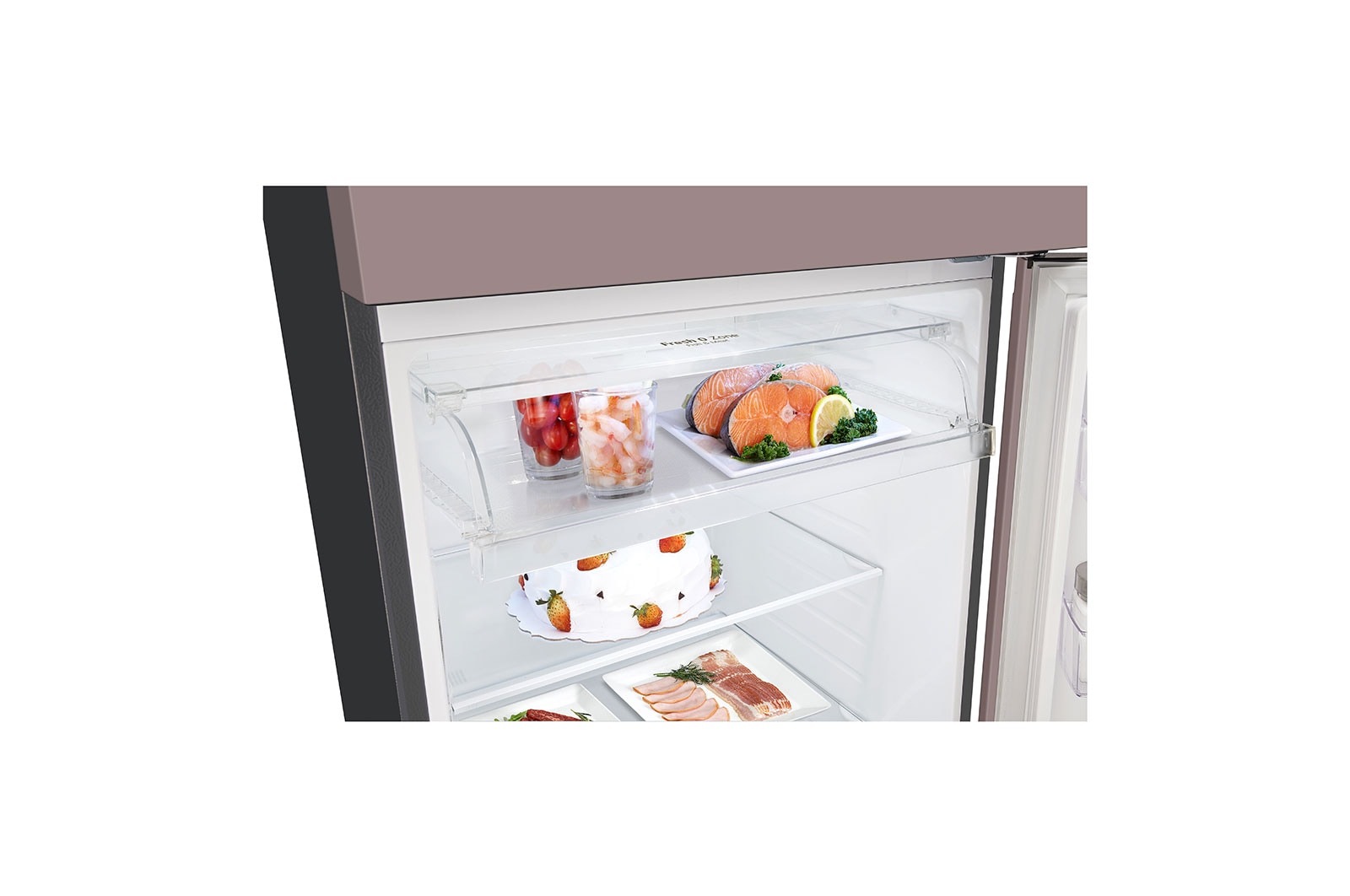 LG 493L Top Freezer Fridge in Clay Pink Finish, GN-B452PPFK