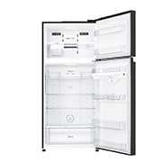 LG 547L Top Freezer Fridge in Black Glass Finish , GN-C702SGGM