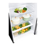 LG 547L Top Freezer Fridge in Black Glass Finish , GN-C702SGGM