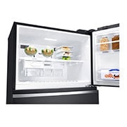 LG 547L Top Freezer Fridge in Black Glass Finish , GN-C702SGGM