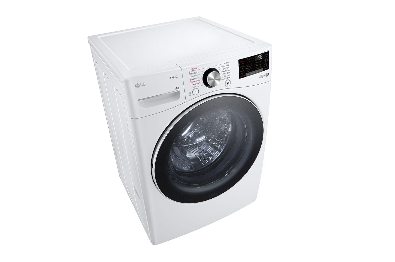 LG 24kg Front Load Washer with AI Direct Drive? and TurboWash?, F2724SVRW