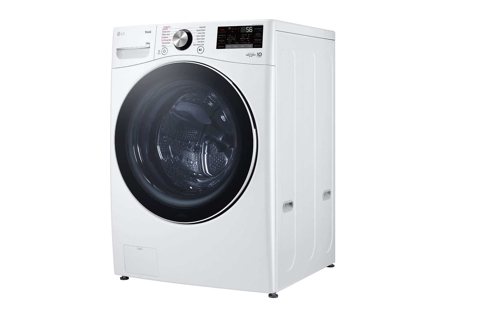 LG 24kg Front Load Washer with AI Direct Drive? and TurboWash?, F2724SVRW