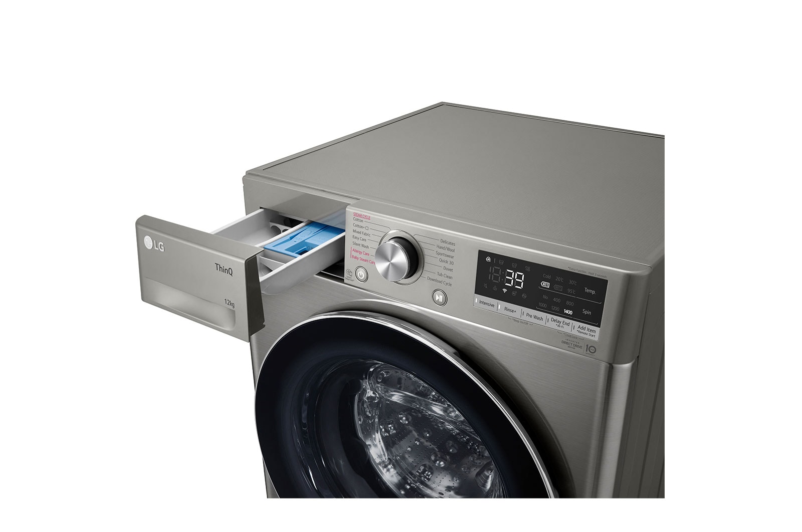 LG 12kg Front Load Washer with AI Direct Drive?  and  TurboWash?360?, FV1412S3P