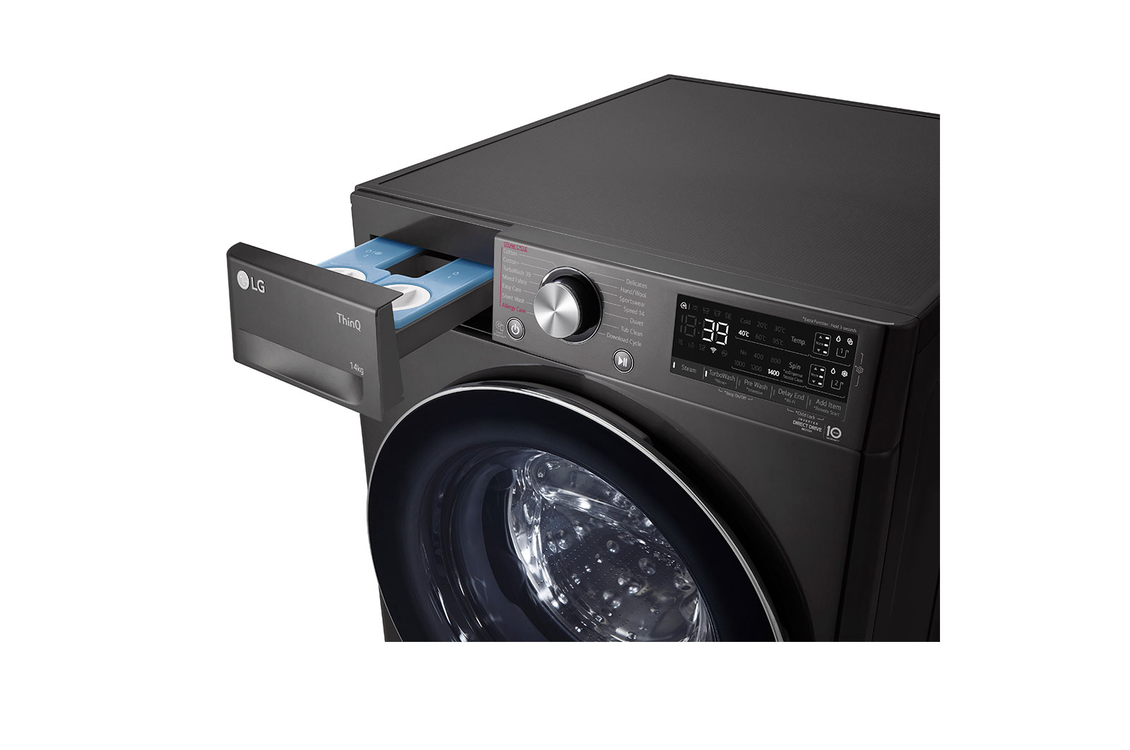 LG 14kg Front Load Washer with AI Direct Drive? and TurboWash?360?, FV1414S3B