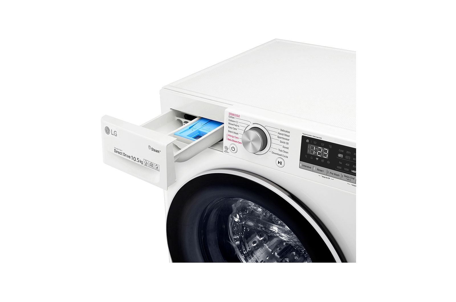 LG 10.5kg Front Load Washer with AI Direct Drive? and Steam?, FV1450S4W