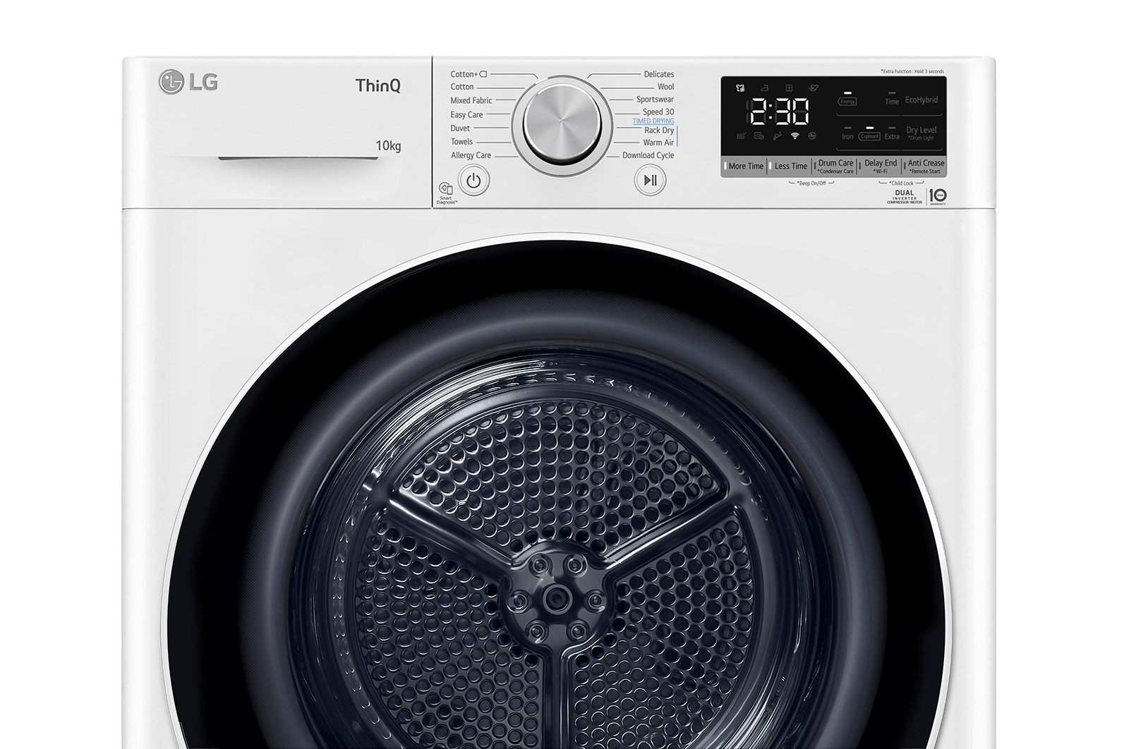 LG 10kg Dual Inverter Heat Pump?Dryer with Auto Cleaning Condenser, RH10VHP2W