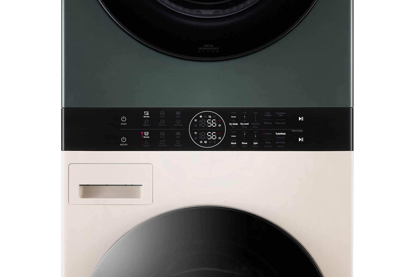 LG 14/10kg Objet WashTower? All-In-One Stacked Washer Dryer, WT1410NHEG
