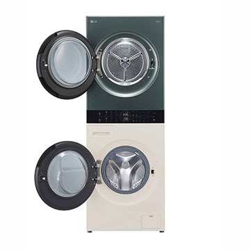 LG 14/10kg Objet WashTower? All-In-One Stacked Washer Dryer, WT1410NHEG