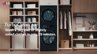 LG 21KG WashTower? All-In-One Stacked Washer Dryer, WT2116SHB