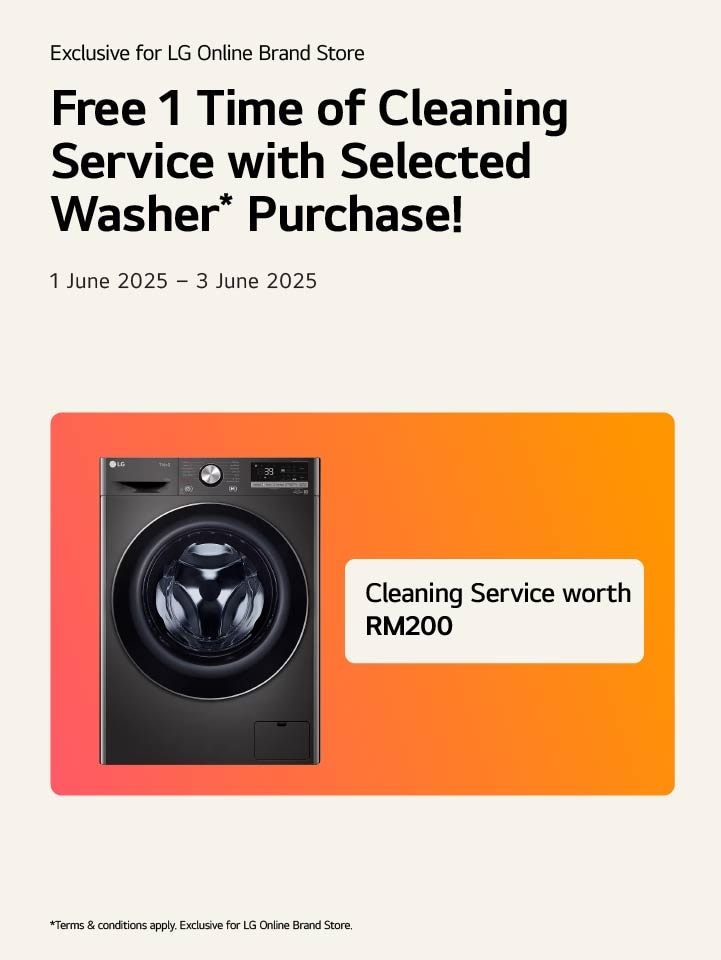 Free 1 time of cleaning service