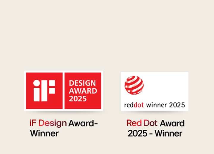 iF Design Award 2025-logo en Red Dot Winner 2025-logo.