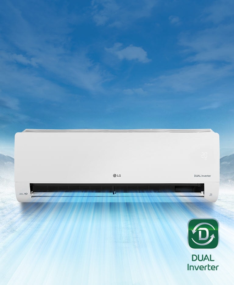 Feature card van 2.5kW, DUALCOOL Standaard Plus, airconditioning met simpel, strak design en verborgen display PC09ST.NSJ