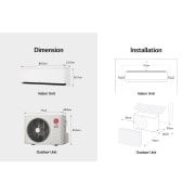 LG 6.6kW, DUALCOOL Deluxe Airconditioning, Dual Inverter HeatPump, stijlvol design en comfortabele luchtstroom, H24S1D
