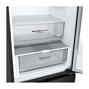 LG 344L Koelkast en vriezer Zwart | LinearCooling? | DoorCooling+? | Inverter Linear Compressor, GBV3100AEP