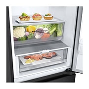 LG 344L Koelkast en vriezer Zwart | LinearCooling? | DoorCooling+? | Inverter Linear Compressor, GBV3100AEP