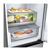 LG 387L Koelkast en vriezer Zilver | DoorCooling+? | FRESHConverter? | Smart Diagnosis?, GBV7280AMB