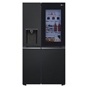 Vooraanzicht van 628L Amerikaanse koelkast Zwart | InstaView? | ThinQ? | DoorCooling+?, GSGV80EPLD