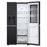 LG 628L Amerikaanse koelkast Zwart | InstaView? | ThinQ? | DoorCooling+?, GSGV80EPLD
