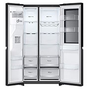 LG 628L Amerikaanse koelkast Zwart | InstaView? | ThinQ? | DoorCooling+?, GSGV80EPLD