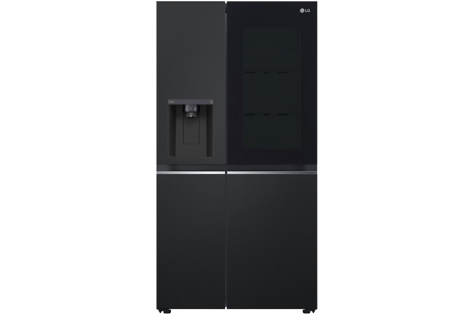 LG 628L Amerikaanse koelkast Zwart | InstaView? | ThinQ? | DoorCooling+?, GSGV80EPLD