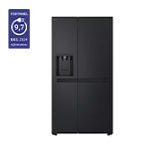Voorkant van 638L Amerikaanse koelkast Zwart | DoorCooling+? | FRESHConverter? | Smart Inverter Compressor? - GSLC40EPPE