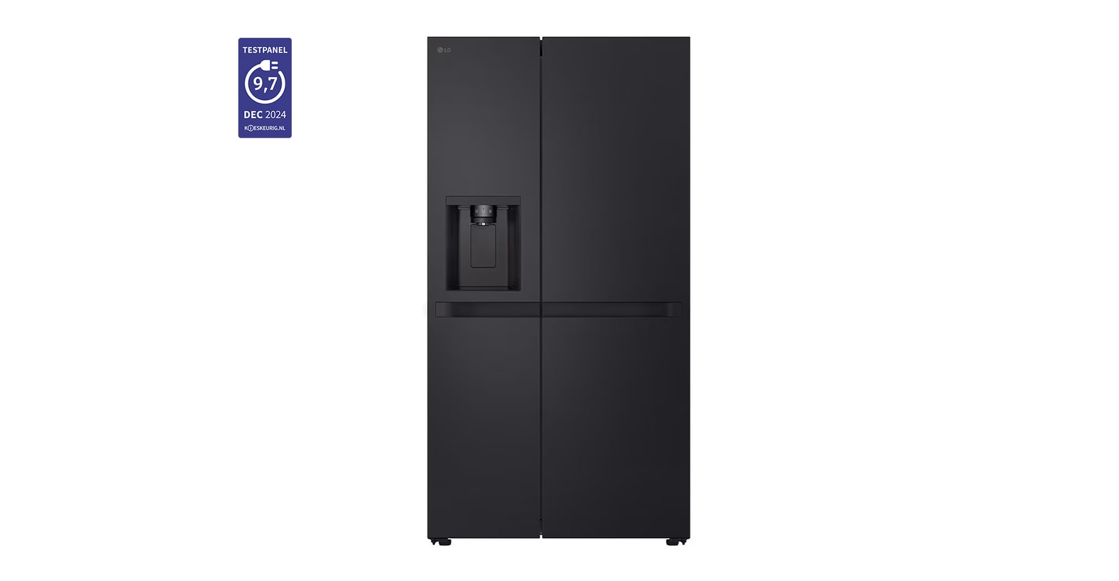 Voorkant van 638L Amerikaanse koelkast Zwart | DoorCooling+? | FRESHConverter? | Smart Inverter Compressor? - GSLC40EPPE