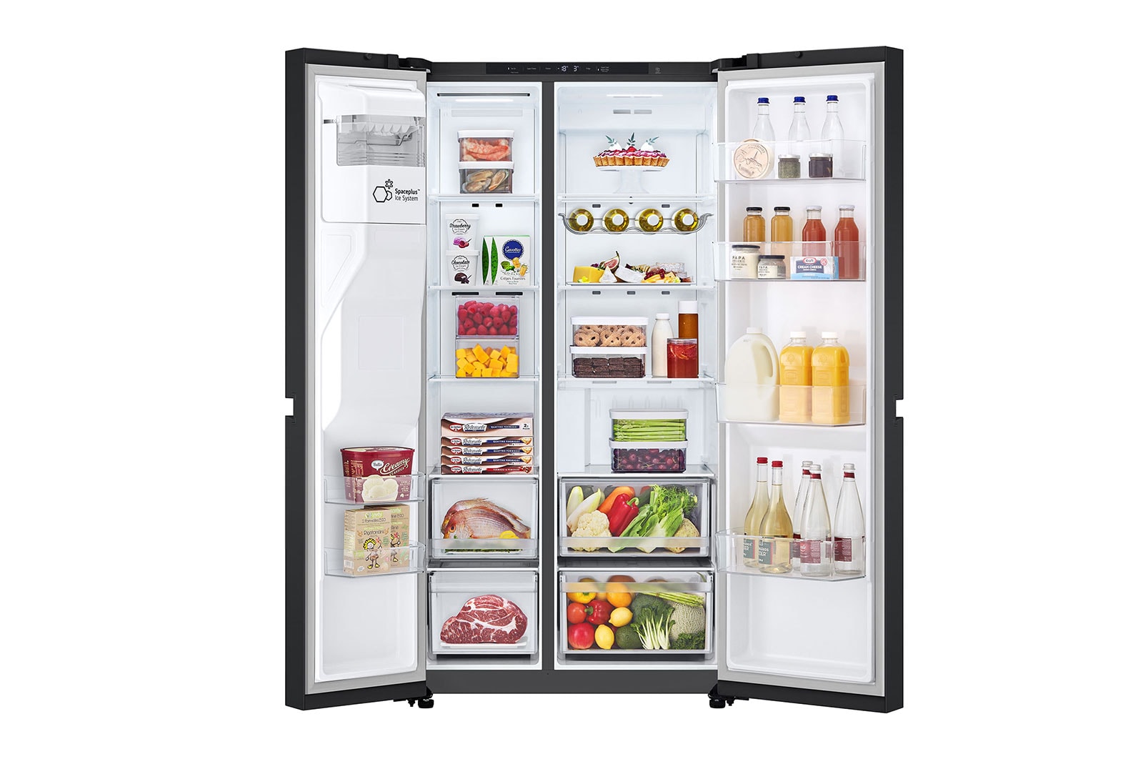 LG 638L Amerikaanse koelkast Zwart | DoorCooling+? | FRESHConverter? | Smart Inverter Compressor?, GSLC40EPPE