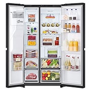 LG 638L Amerikaanse koelkast Zwart | DoorCooling+? | FRESHConverter? | Smart Inverter Compressor?, GSLC40EPPE