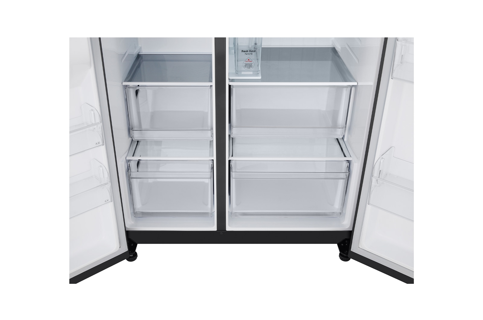 LG 641L Amerikaanse koelkast Zwart | ThinQ? | Uvnano? | FRESH Converter?, GSLC41EPPE