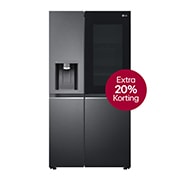 LG 635L inhoud | InstaView? Door-in-Door? | DoorCooling+? | Water- en ijsdispenser met UVnano? | Craft Ice? | Total No Frost | Inverter Linear Compressor, GSXV90MCDE