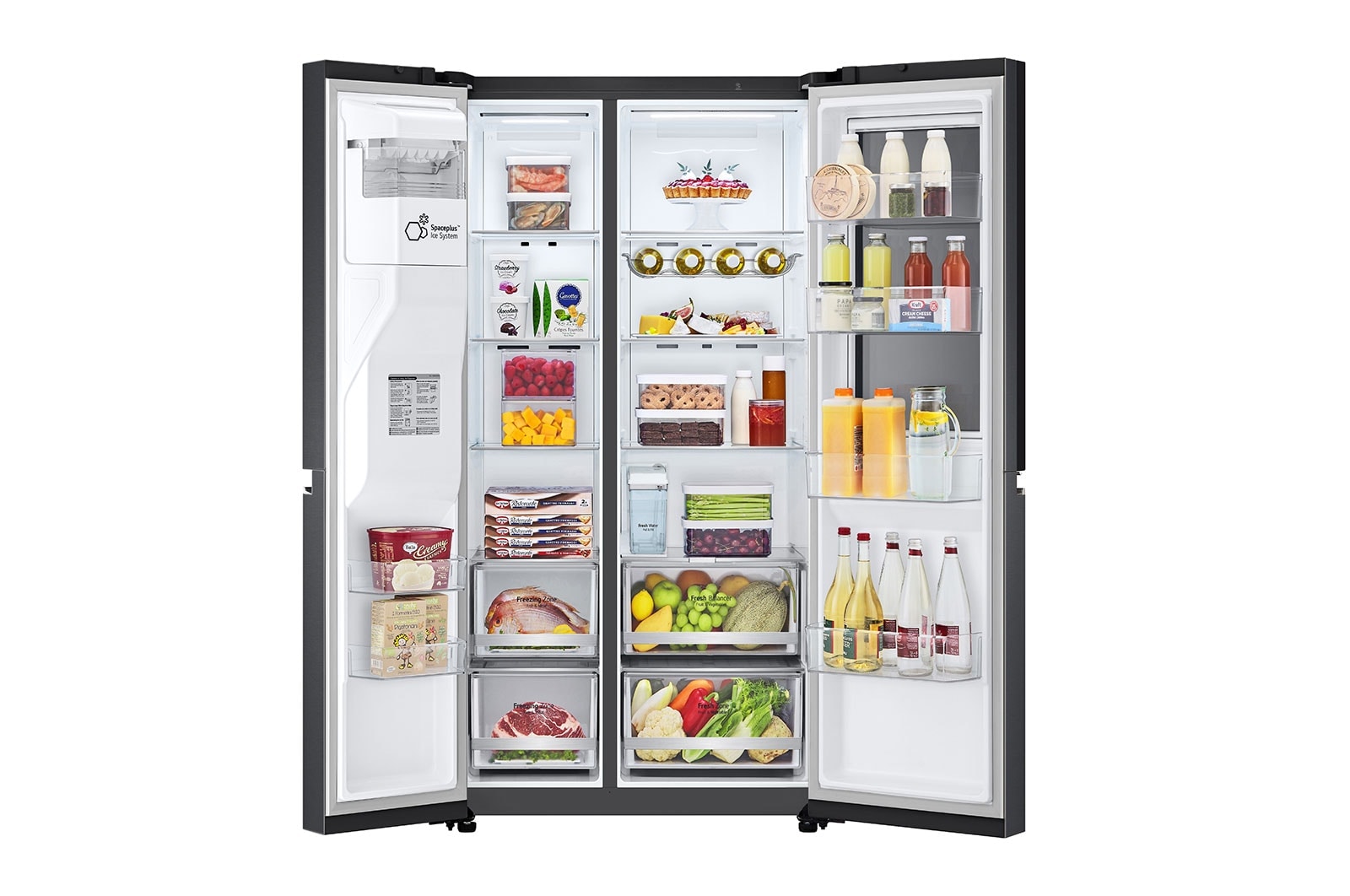 LG 635L inhoud | InstaView? Door-in-Door? | DoorCooling+? | FreshBalancer? | Total No Frost  | Inverter Linear Compressor, GSXV81MCLE