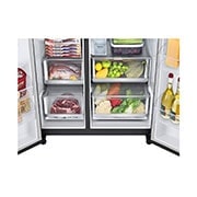 LG 635L inhoud | InstaView? Door-in-Door? | DoorCooling+? | FreshBalancer? | Total No Frost  | Inverter Linear Compressor, GSXV81MCLE