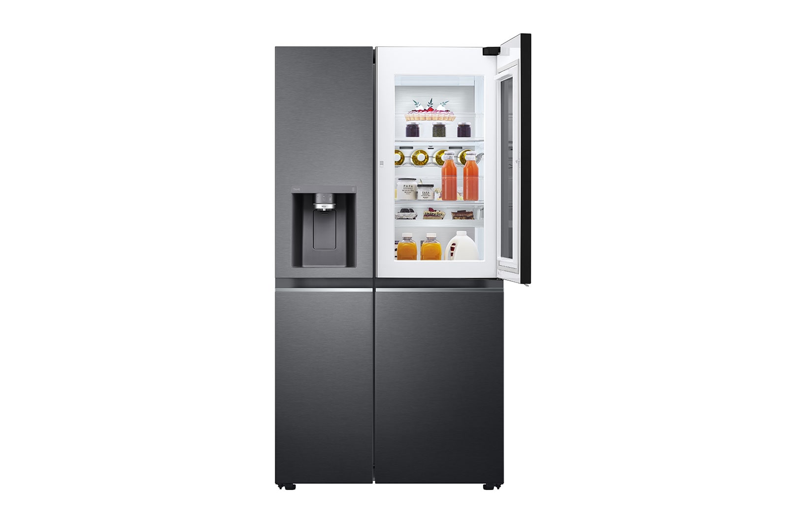 LG 635L inhoud | InstaView? Door-in-Door? | DoorCooling+? | Water- en ijsdispenser met UVnano? | Craft Ice? | Total No Frost | Inverter Linear Compressor, GSXV90MCDE