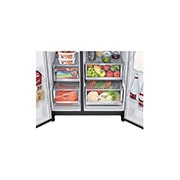 LG 635L inhoud | InstaView? Door-in-Door? | DoorCooling+? | Water- en ijsdispenser met UVnano? | Craft Ice? | Total No Frost | Inverter Linear Compressor, GSXV90MCDE