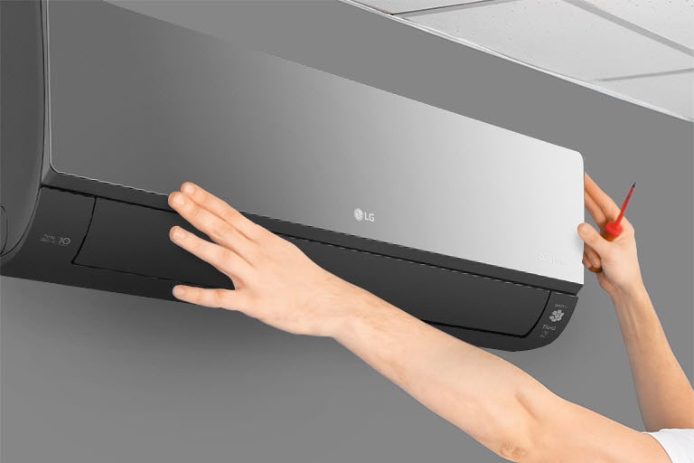 Feature card van 6.6kW, ARTCOOL Mirror, airconditioning met stijlvol design, DUAL Inverter en Uvnano? AC24BK.NSK