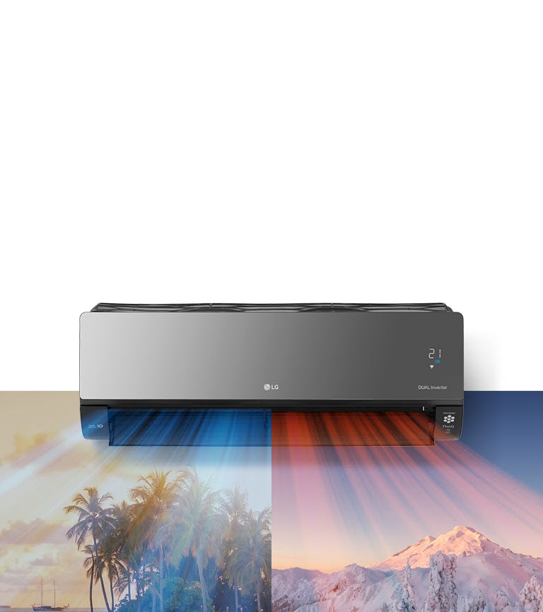 Feature card van 6.6kW, ARTCOOL Mirror, airconditioning met stijlvol design, DUAL Inverter en Uvnano? AC24BK.NSK