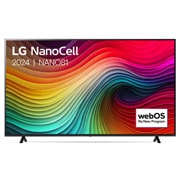 LG 75 Inch LG NanoCell NANO81 4K Smart TV 2024, 75NANO81T6A