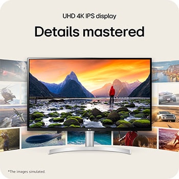 LG 31.5" UHD 4K (3840x2160) HDR IPS Monitor, 32UN650K-W