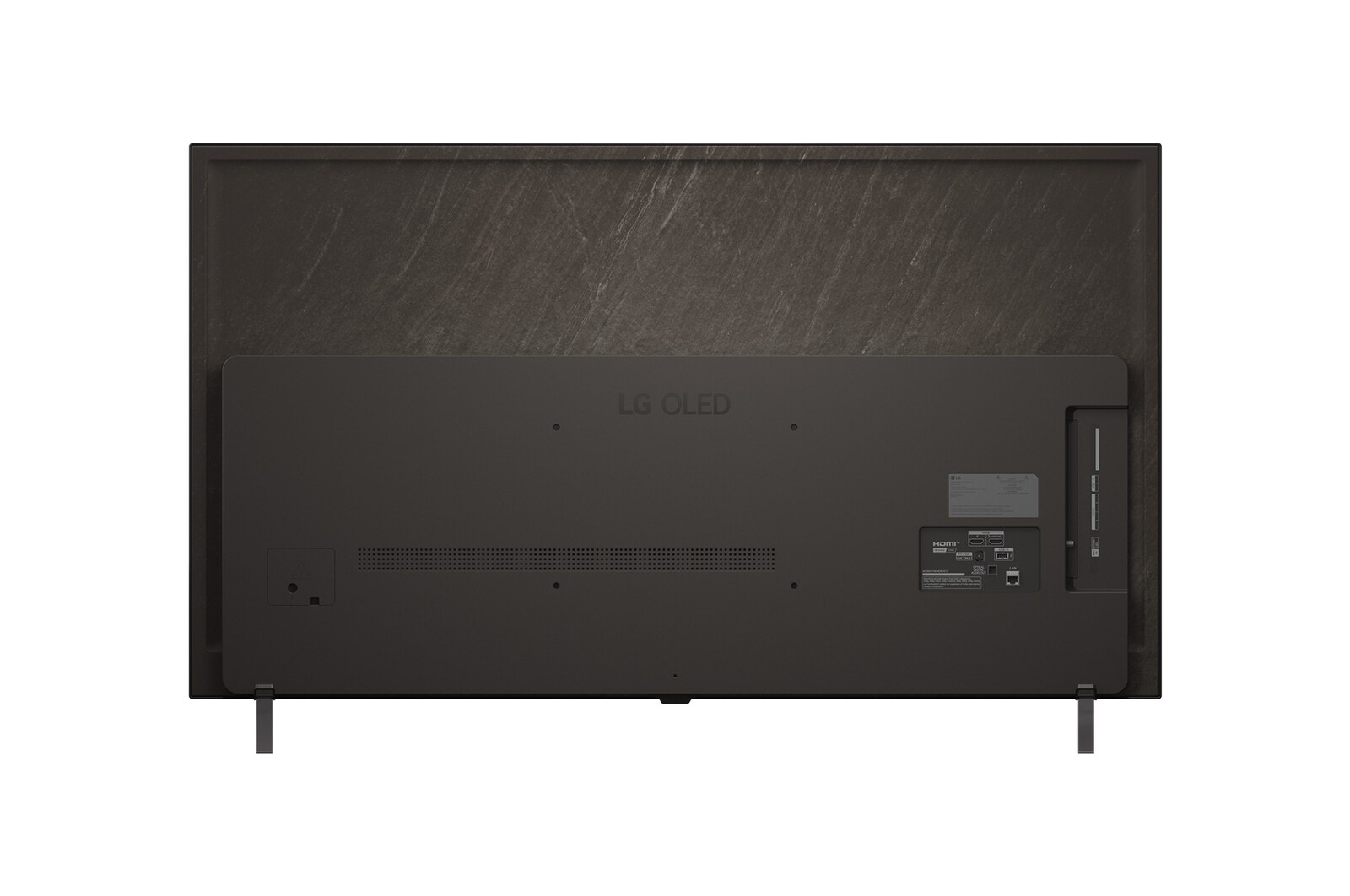 Back view of LG OLED AI B5 4K Smart TV.
