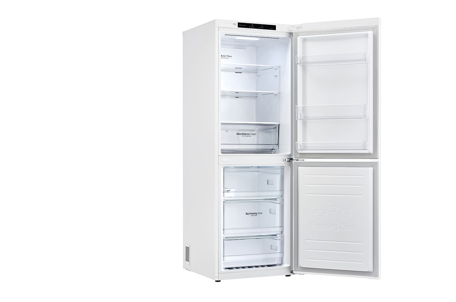 LG 306L Bottom Mount Fridge with Door Cooling in White Finish?, GB-335WL