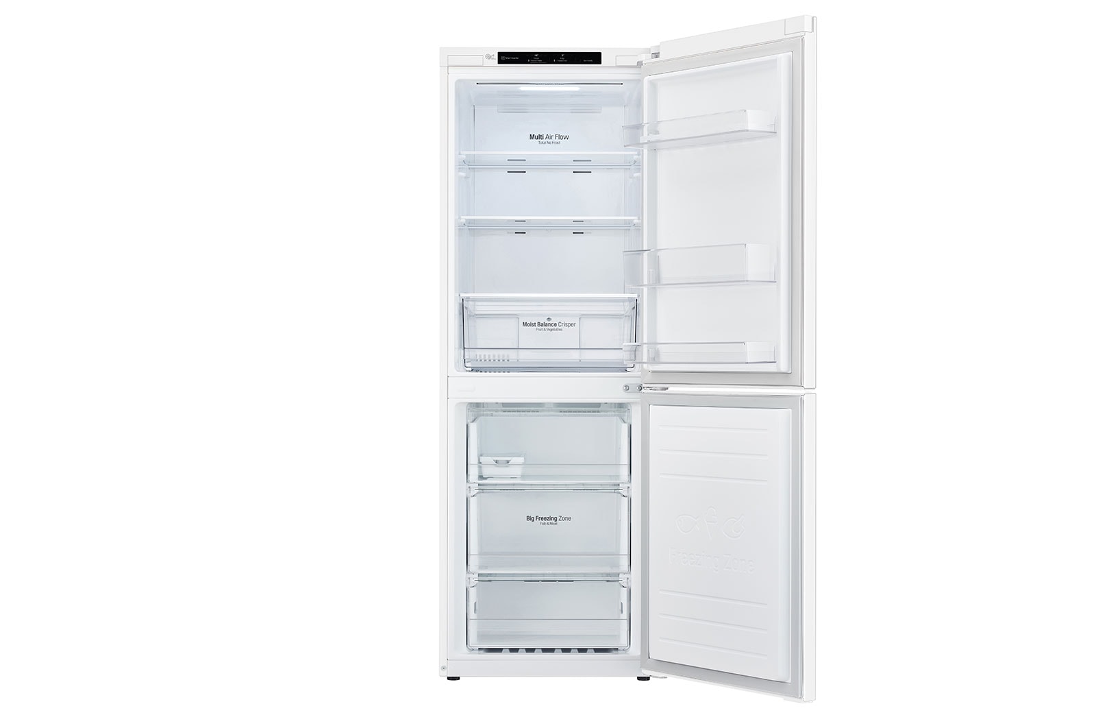 LG 306L Bottom Mount Fridge with Door Cooling in White Finish?, GB-335WL