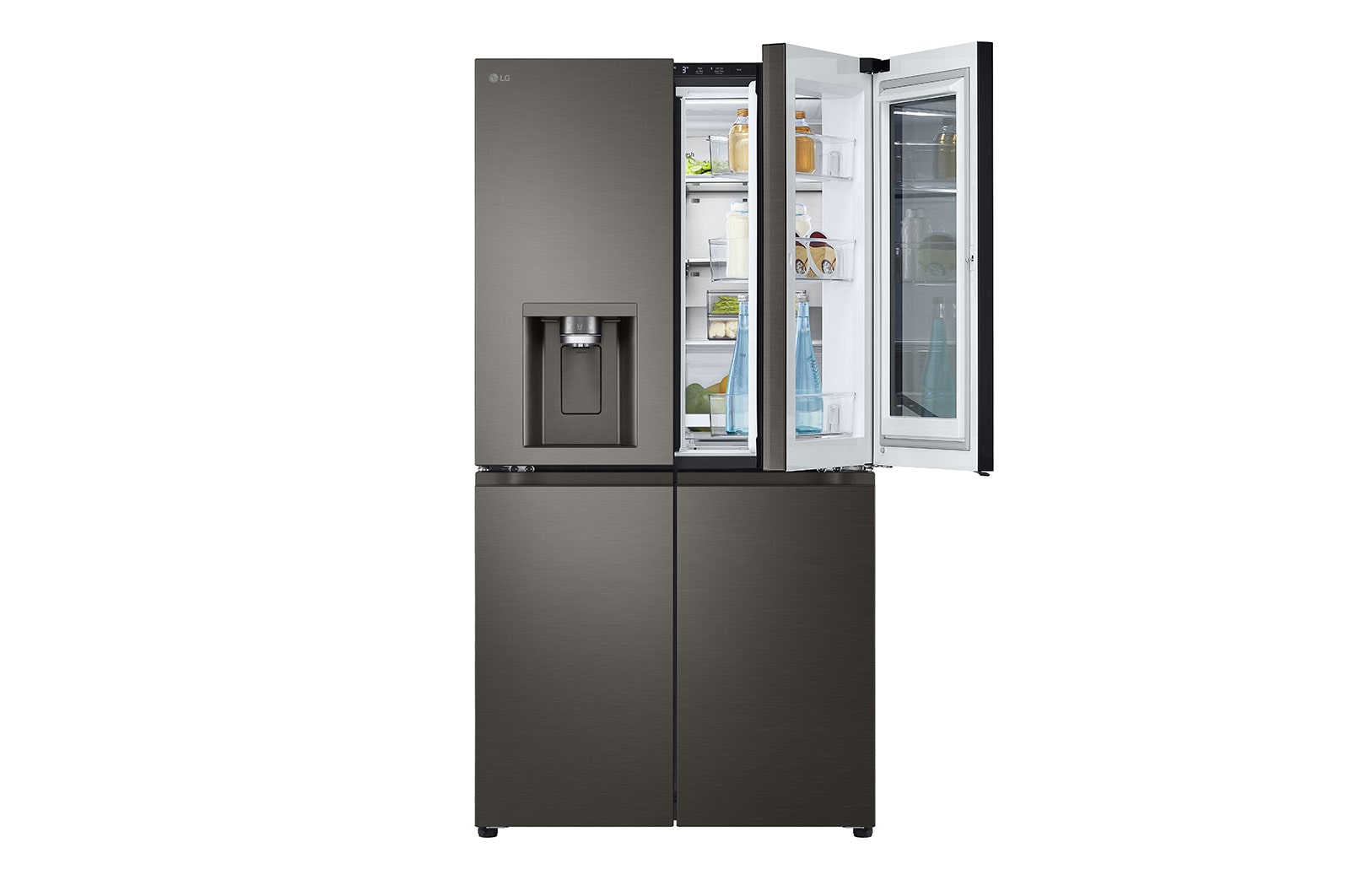 LG 642L?French Door Fridge, with InstaView Door-In-Door?,?in?Black Stainless?Finish, GF-V700BSLC