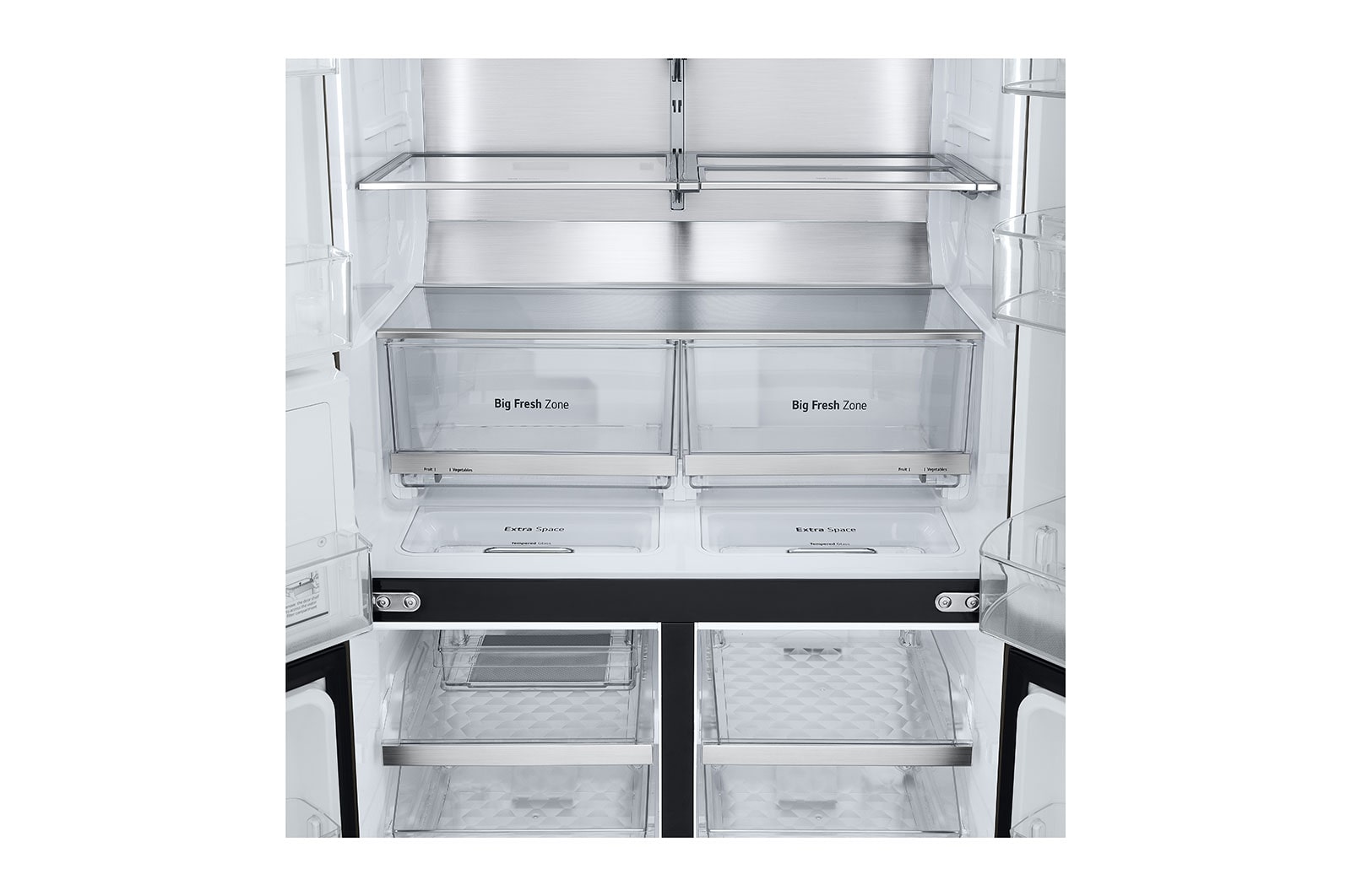 LG 642L?French Door Fridge, with InstaView Door-In-Door?,?in?Black Stainless?Finish, GF-V700BSLC