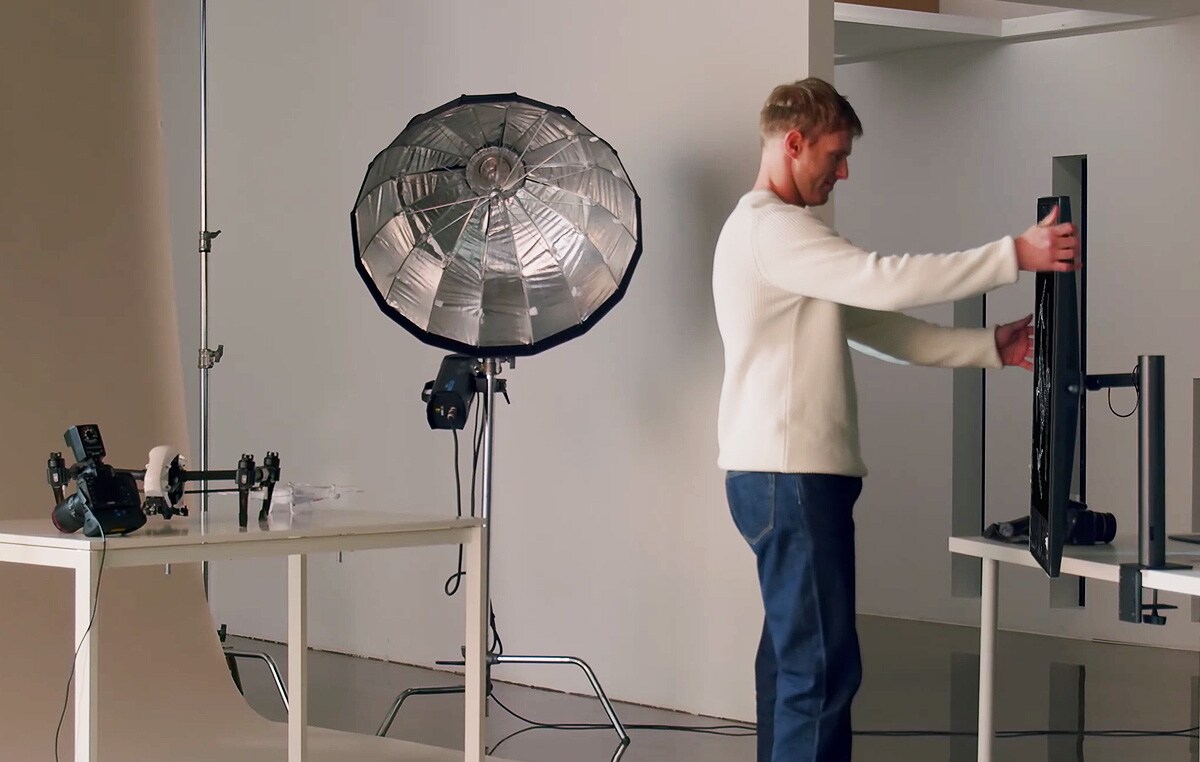 Escena de un fotógrafo con Ergo