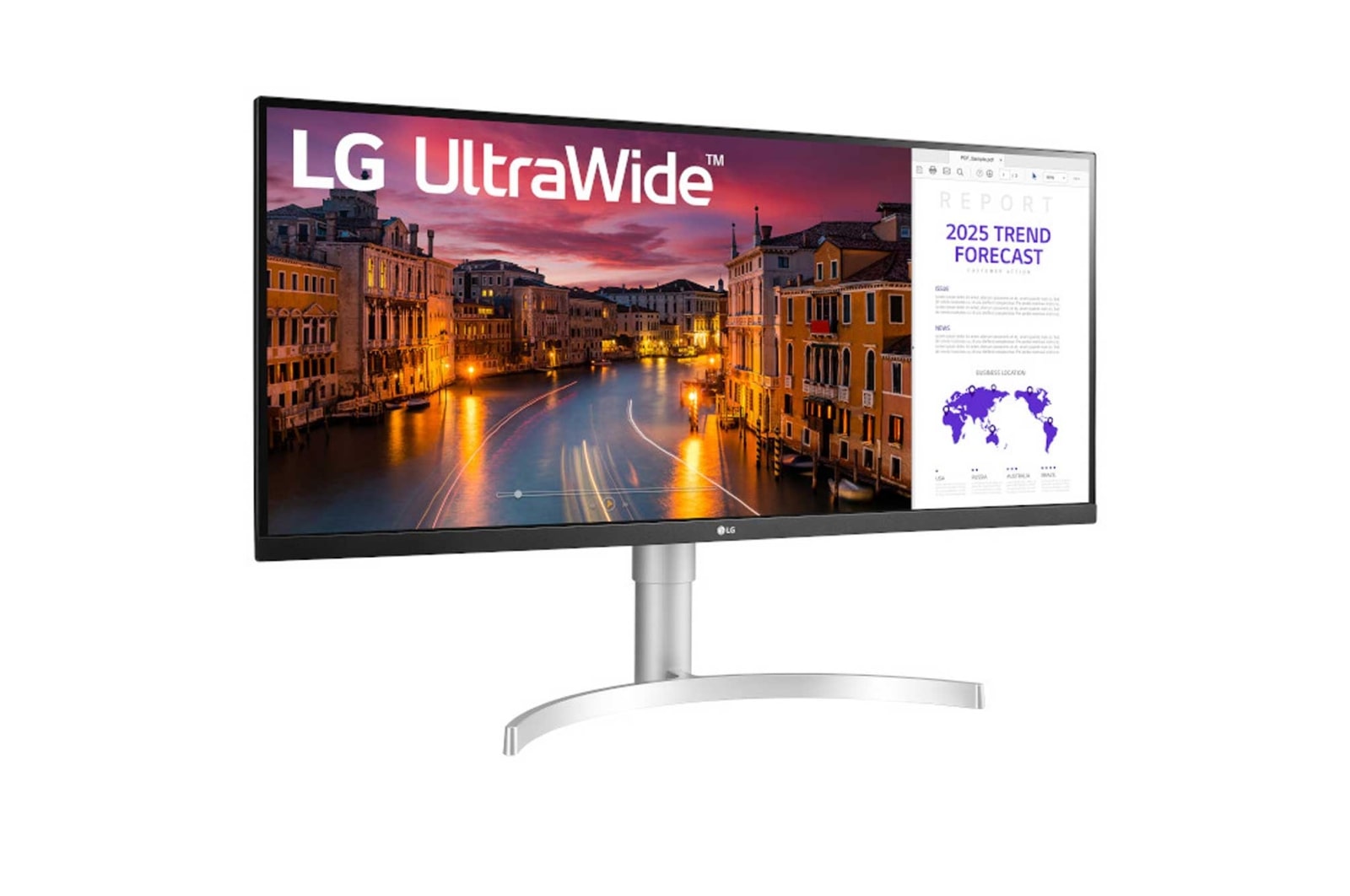 LG Monitor UltraWide? 34'' 21:9 IPS HDR WFHD, 34WN650-W