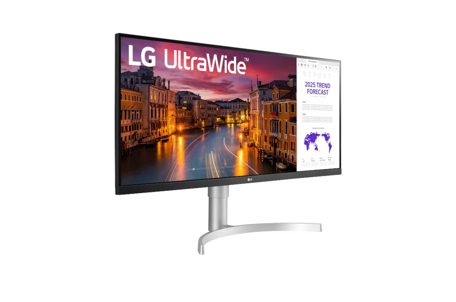 LG Monitor UltraWide? 34'' 21:9 IPS HDR WFHD, 34WN650-W