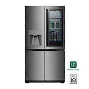 Front view of 34 p? |InstaView? Door-in-Door?| Smart wi-fi |Compresor linear inverter| Textured Steel |ThinQ?  LUPXS3186N