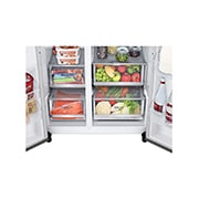 LG Refrigeradora Side by Side 22.4p? (NET) / 23.8p? (Gross) Door-in-Door? LINEARCooling? Craft Ice? Instaview? ThinQ? Metal, LS66SXNC